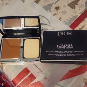 Dior Forever Natural Velvet Compact - Rich Brown and Soft Cream